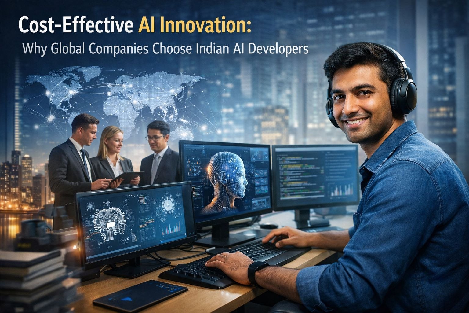 Cost-Effective AI Innovation: Why Global Companies Choose Indian AI Developers