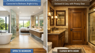 Open vs. Closed Bathroom Layouts: What Works Best?