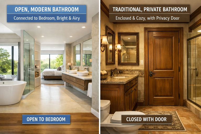 Open vs. Closed Bathroom Layouts: What Works Best?